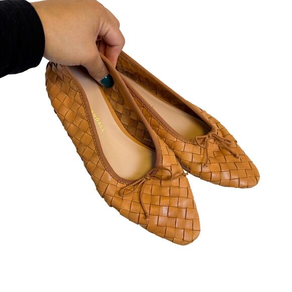 Loeffler Randall Landry Woven Flats - Honey | Editorialist Loeffler Randall Landry Woven Leather Ballet Flat Honey Tan $350 - 7